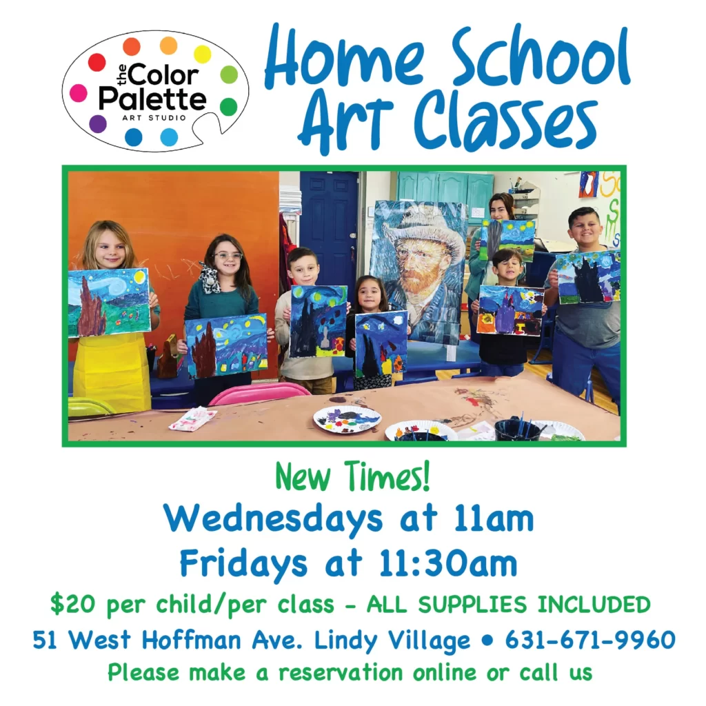 Daytime Art Classes for Home Schoolers