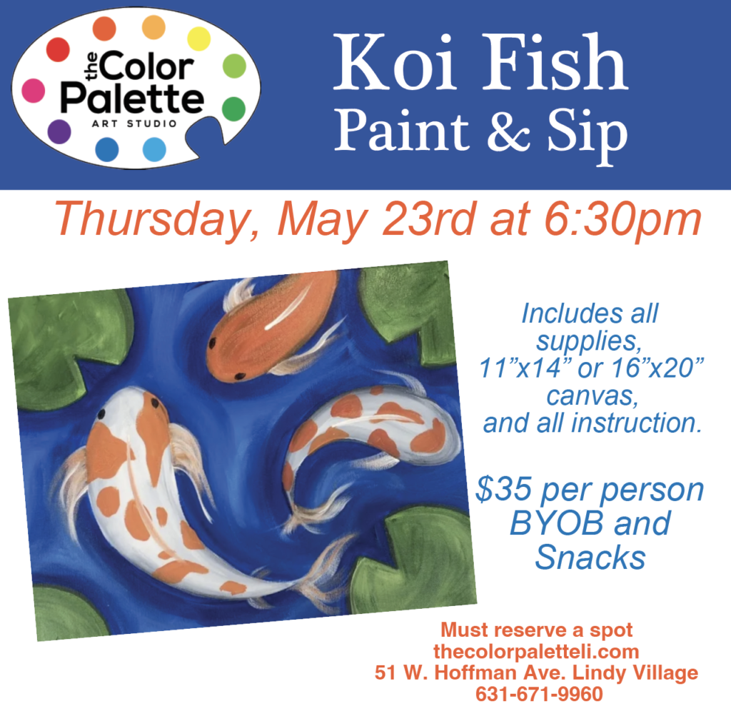 Koi Fish Paint & Sip